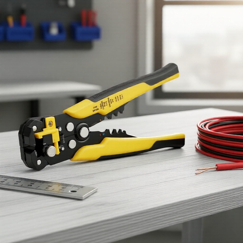 Kềm tuốt dây/cắt/ép cos đa năng, HWSP102418 IHT, dùng cho dây AWG 10-24/0.2-6mm2