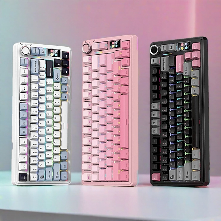 {HỎA TỐC} Bàn Phím Cơ AULA S75 Pro Có Màn Hình LCD Custom GIF - 3 Mode, Hotswap Cho Máy Tính Laptop PC