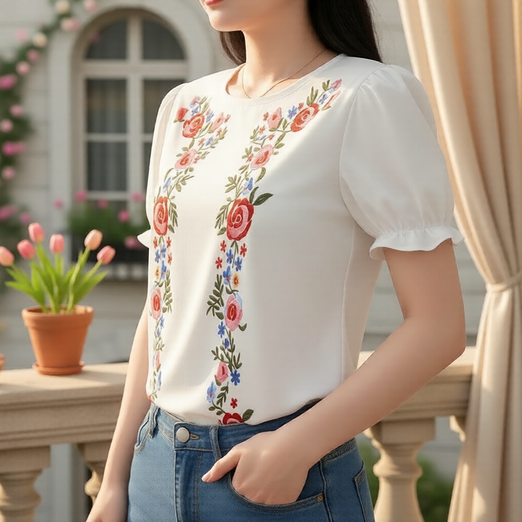 Áo sơ mi nữ Lovito, áo sơ mi nữ thiết yếu mùa xuân/hè phong cách Chic L178LD103