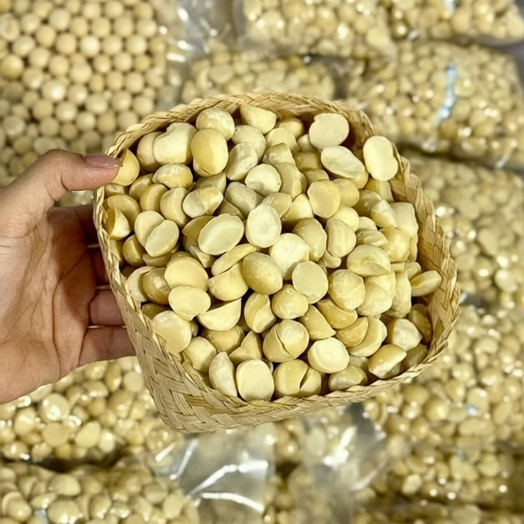 Hạt Macca tách vỏ loại B hạt vỡ, 500g-1000g sấy khô, giàu dinh dưỡng