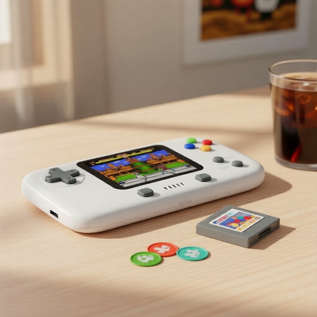 GAMINJA GC76 Máy chơi game cầm tay 400 trò, màn hình 2.8 inch HD, kết nối TV