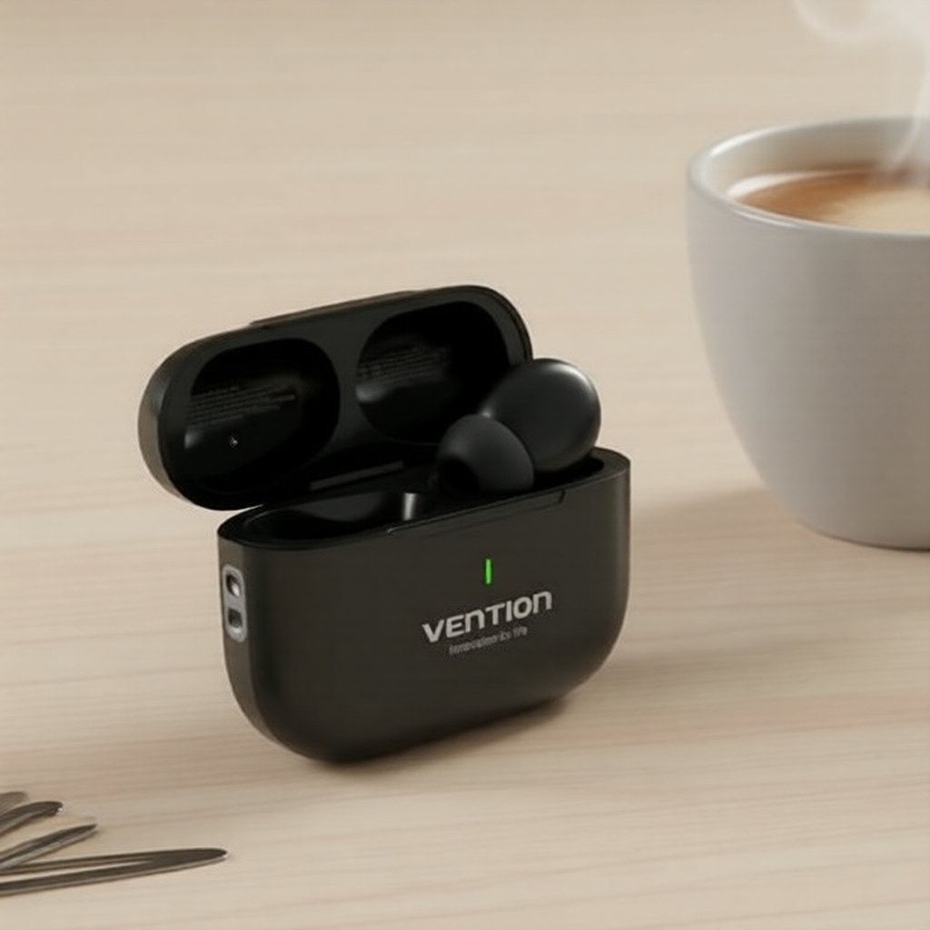 Tai nghe Bluetooth Vention E11 PRO, TWS, chống ồn, chống nước, âm bass mạnh, cho PC/Laptop/Điện thoạ