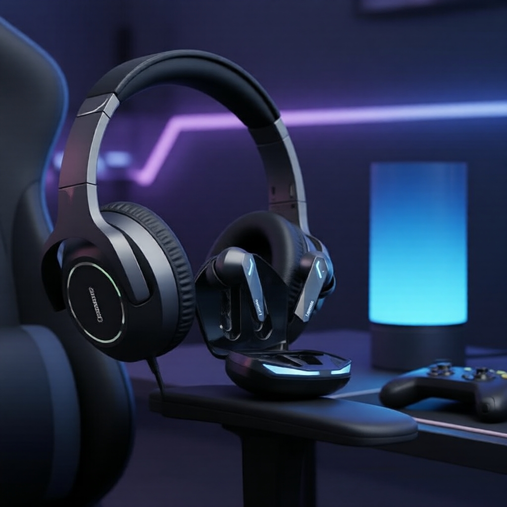 Tai nghe Lenovo GM2 Pro cho E-Sports – Âm thanh nổi HD, mic, độ trễ thấp, chống nước, đèn LED