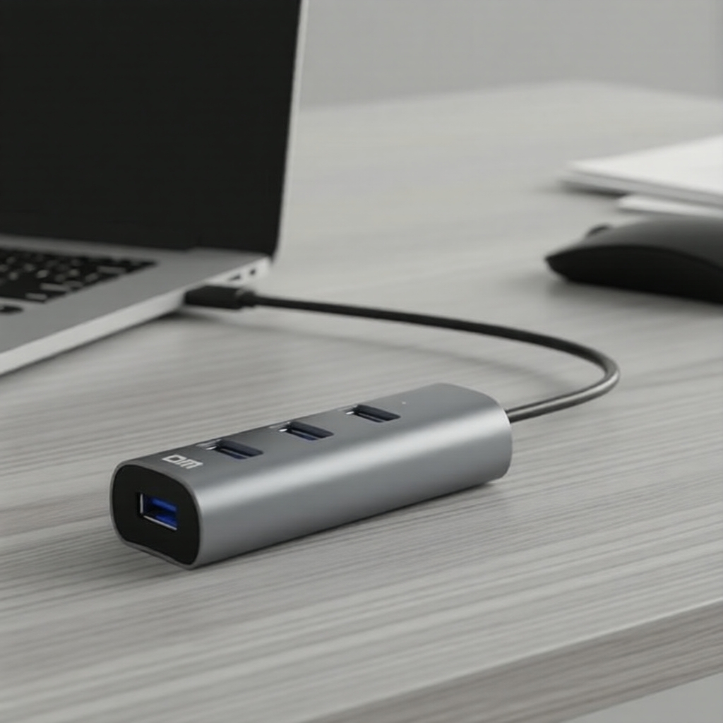 Bộ chia USB 3.0 4 cổng tốc độ cao CHB010, hub đa cổng cho Laptop, PC, MacBook, HDD 1TB