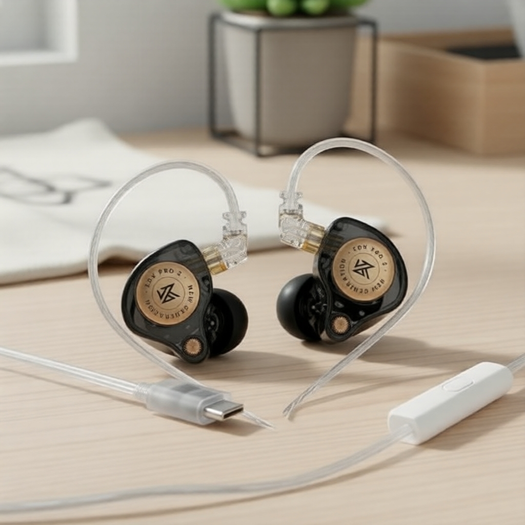 KZ EDX Pro 2 Tai nghe In-Ear có dây HiFi, 2 driver động, bass sâu, chống ồn