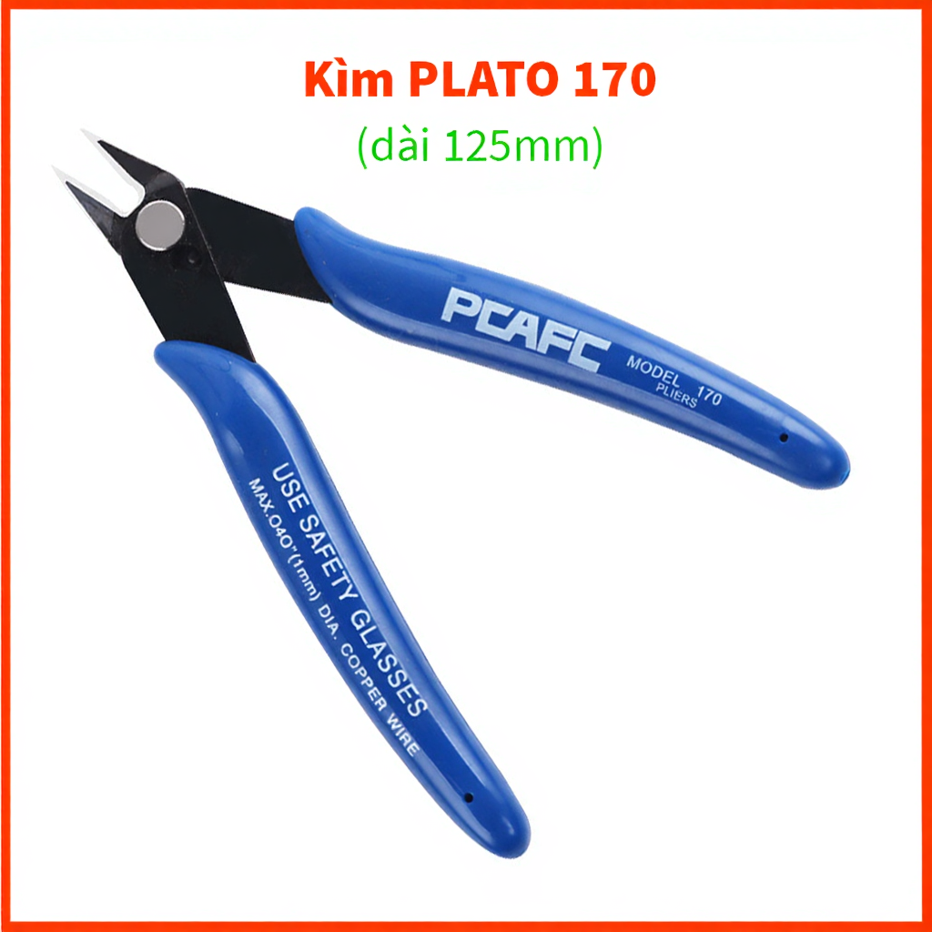 Kìm Cắt Chân Linh Kiện PLATO 170 125mm Sắc Bén