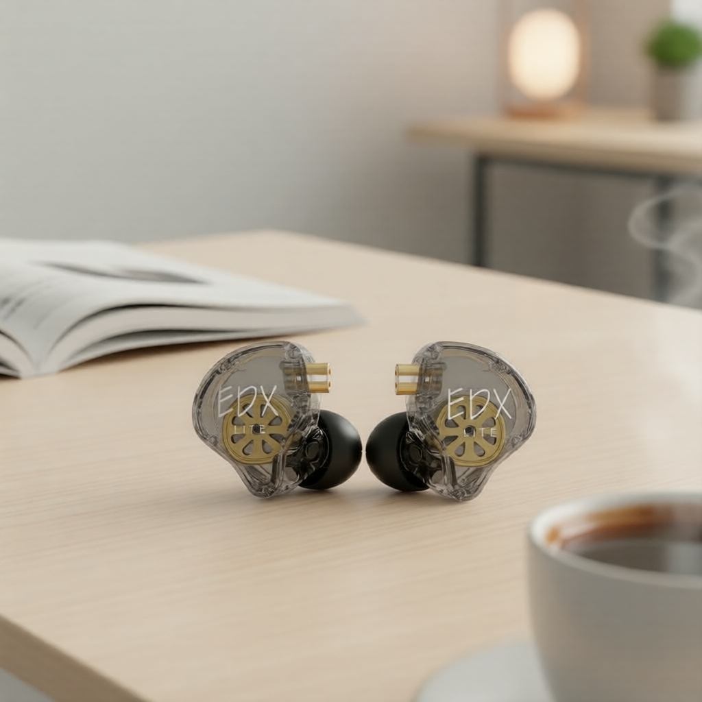 Tai nghe kiểm âm KZ-EDX Lite: Âm bass HIFI sống động, nam châm tích hợp, micro tích hợp, thiết kế th