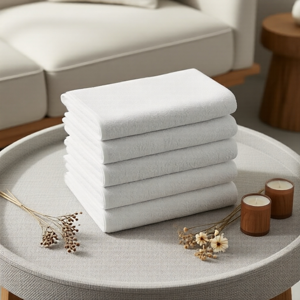 Bộ khăn 7 món mềm mại 35x100cm dày dặn – lý tưởng cho resort, villa & spa