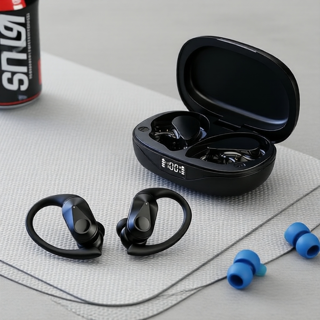 Tai nghe Bluetooth Lenovo LP75 - Chơi game chuyên nghiệp & Thể thao, Giảm ồn ENC, Màn hình LED, Mic 