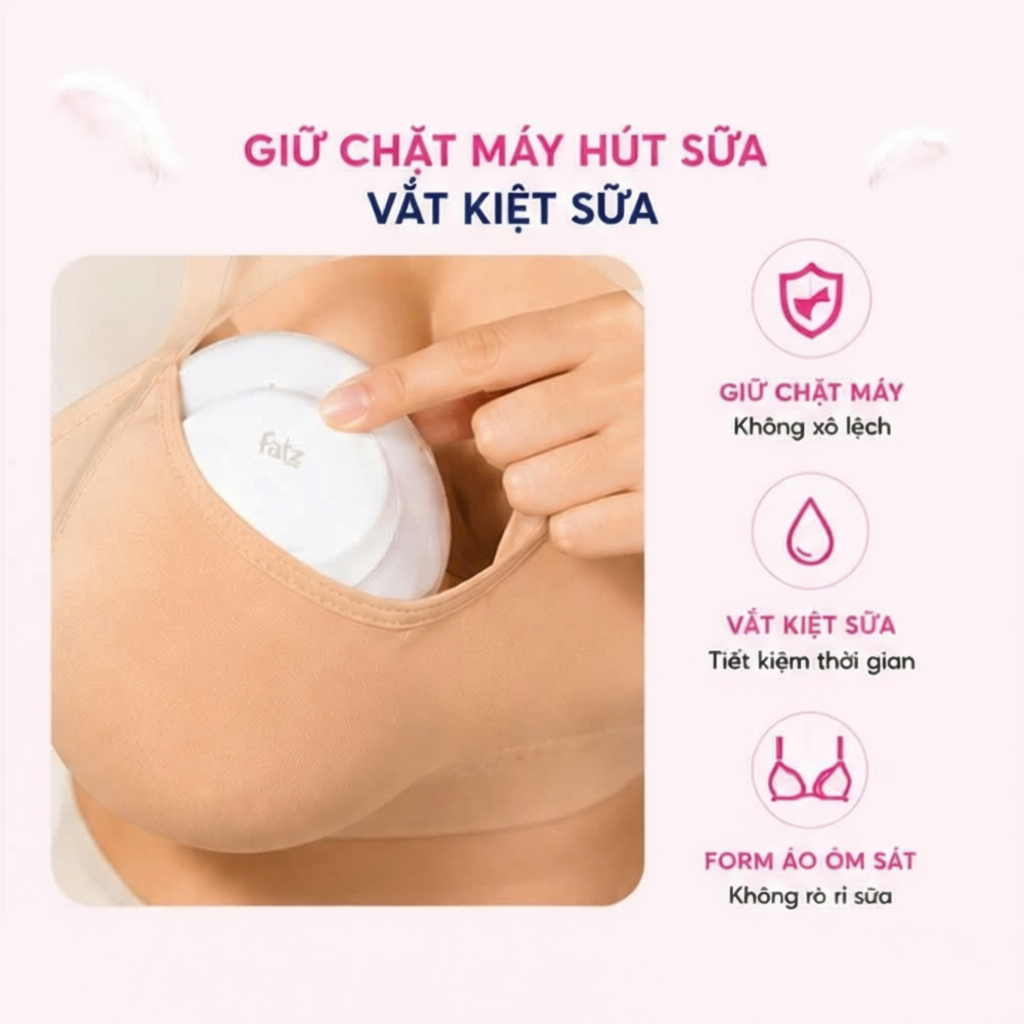 Áo lót bầu và hút sữa rảnh tay Bella Mama chất liệu su đúc non mềm mại, co giãn tốt