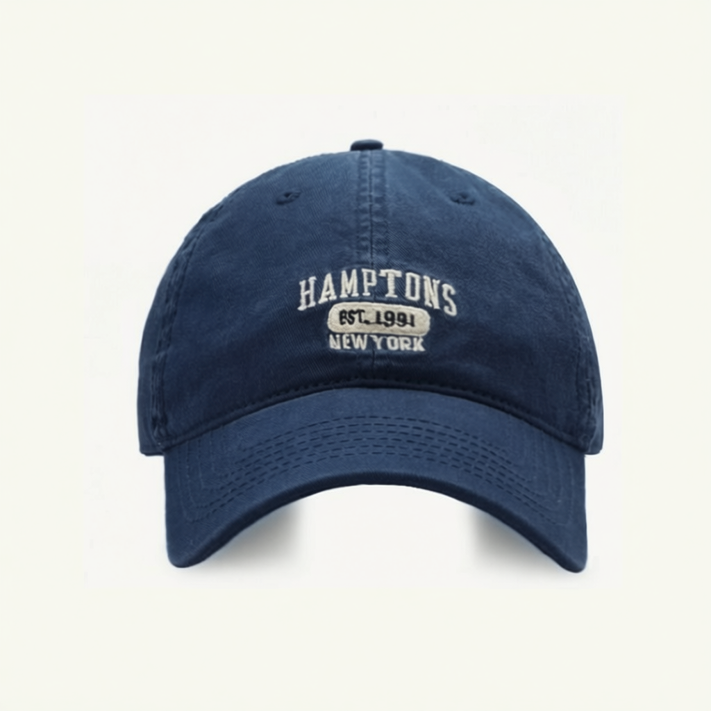 Mũ lưỡi trai thêu chữ HAMPTONS form mềm, dễ điều chỉnh size, phù hợp nhiều phong cách