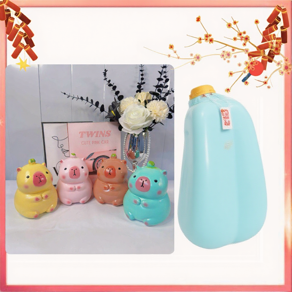 Heo đất Capybara size mini, heo đất tiết kiệm ống tiết kiệm tiền/ Heo Đất Su Su