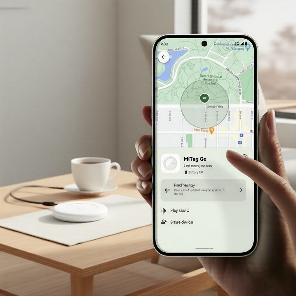 MiLi MiTag Go thiết bị theo dõi cho Android, tích hợp với Google Find My Device