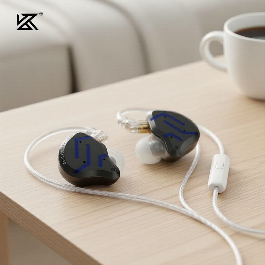 KZ ZSN Pro 2 1BA 1DD HiFi Tai nghe nhét tai, âm bass sâu, phù hợp chơi game và thể thao