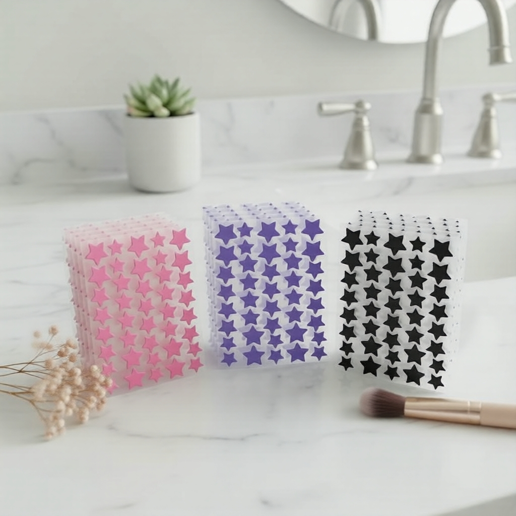 40 Miếng Dán Hydrocolloid Cho Mặt, Miếng Dán Che Mụn, Mụn Trứng Cá, Vết Thâm, Miếng Dán Mụn, Bộ Dụng