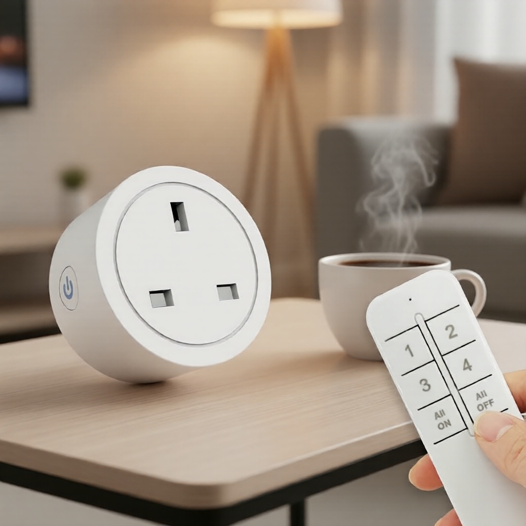 Phích cắm thông minh điều khiển từ xa không dây UK 2.4G RF Bluetooth EWELINK 1 bộ