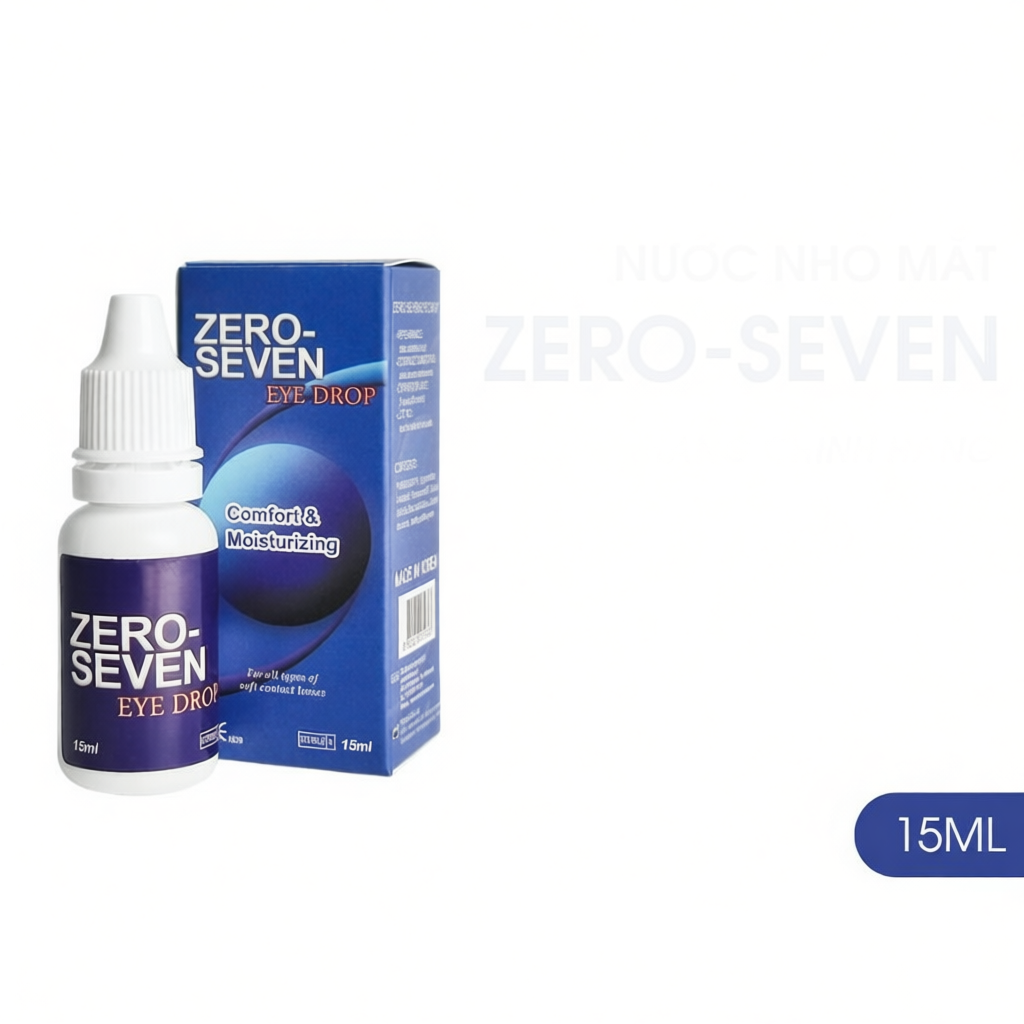 Nước Nhỏ Mắt Giữ Ẩm Lens,  Kính Áp Tròng Zero Seven 15ml