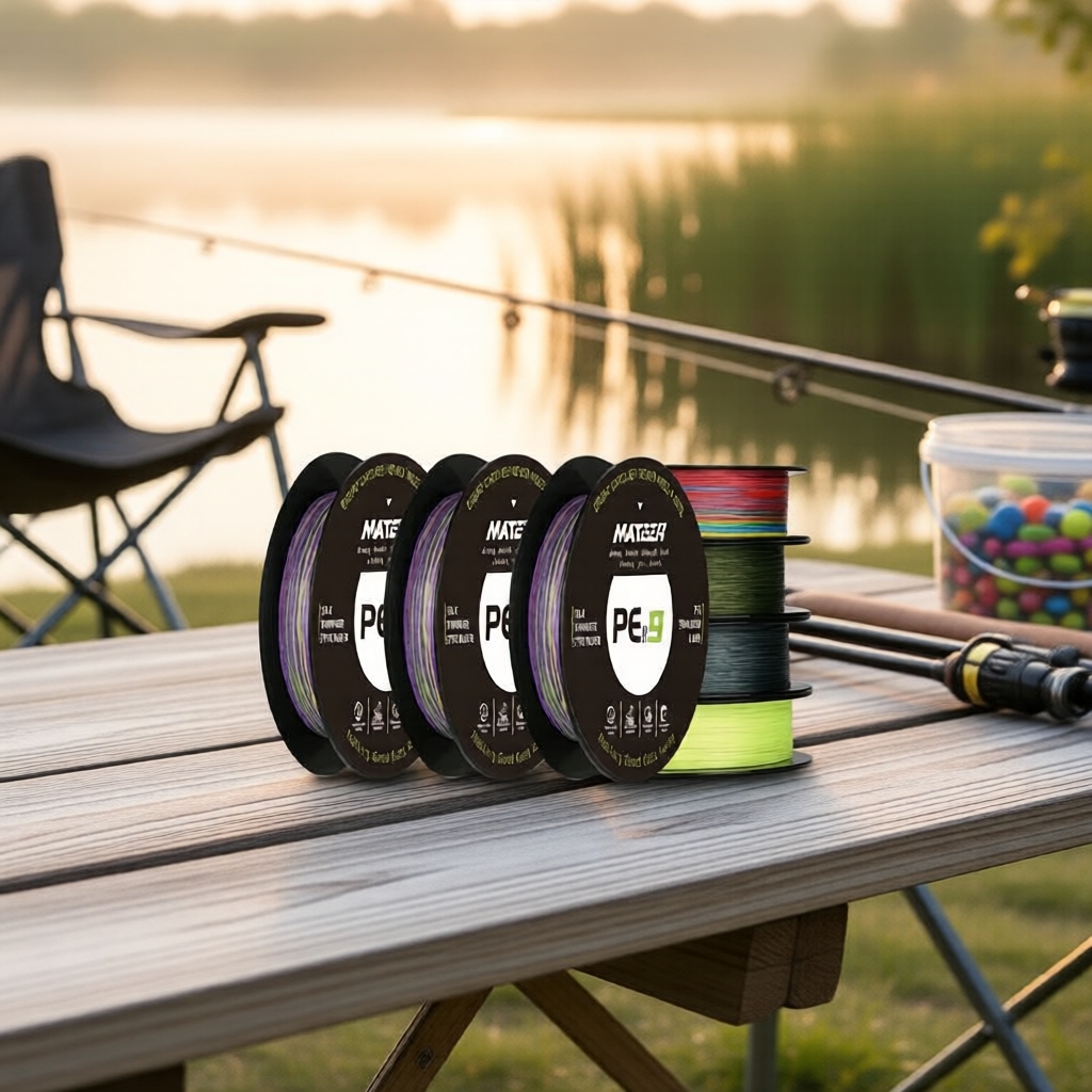 MATEER X9 300M 9 sợi PE đa sợi bện trơn, phủ kép, chịu lực 17-80 Lbs, chống nước mặn