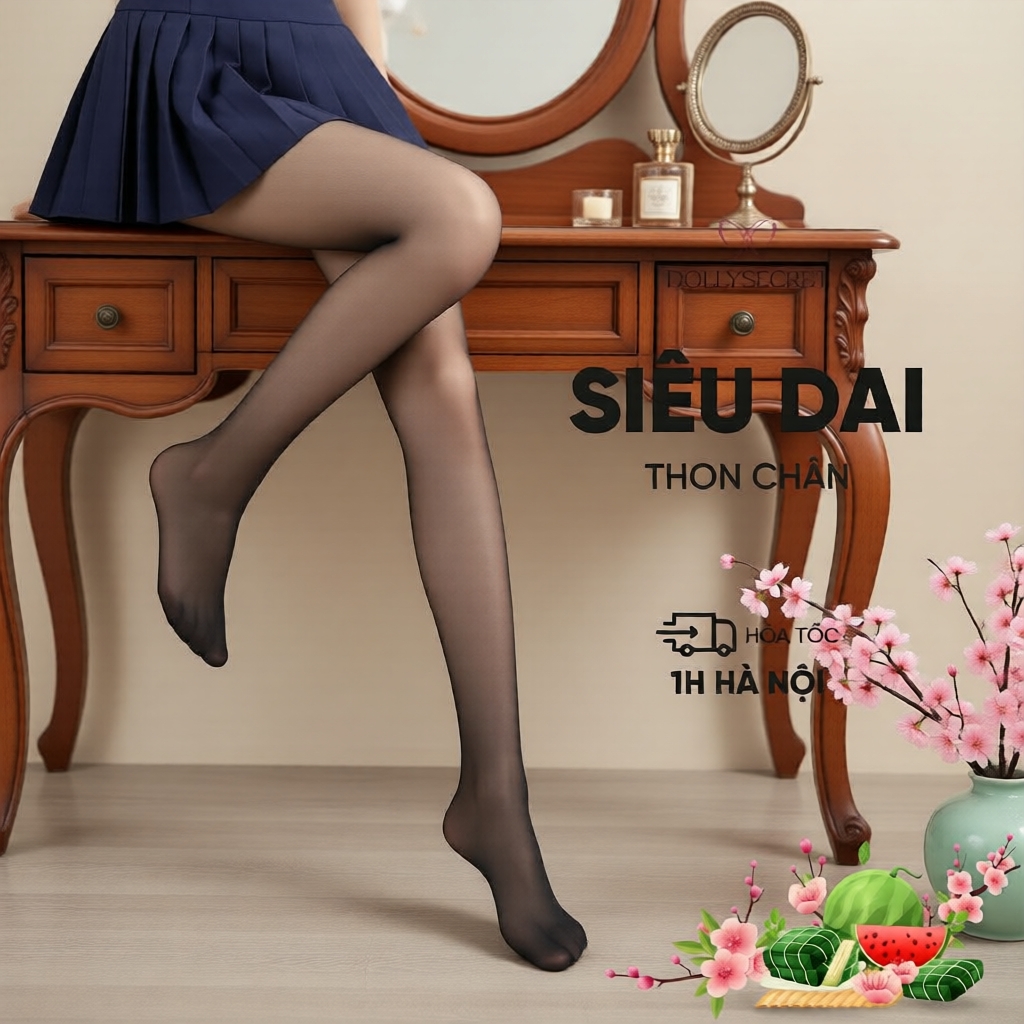 DOLLY SECRET T37: Quần tất ôm sát, che khuyết điểm, bền màu