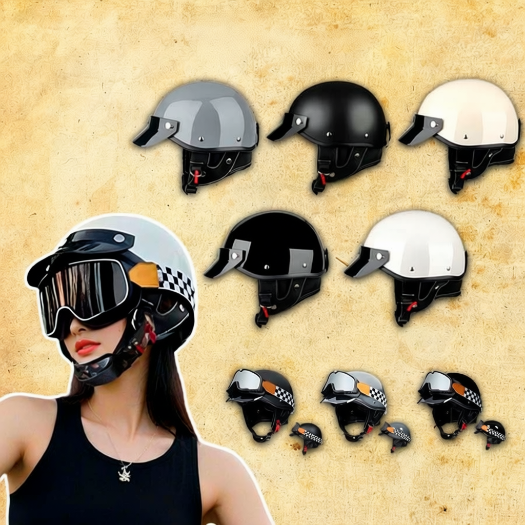 Mũ bảo hiểm Napoli N179 Retro phong cách nhật bản