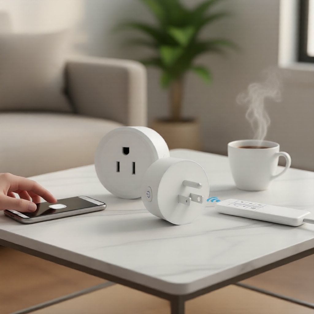 Phích cắm thông minh EWeLink WiFi, tương thích với điều khiển giọng nói Alexa và Google Home