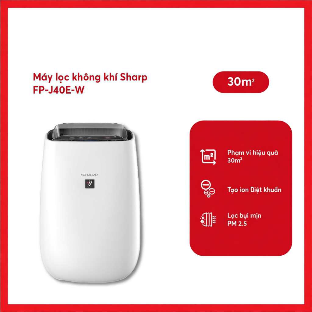 Máy lọc không khí Sharp FP-J40E-W 23W