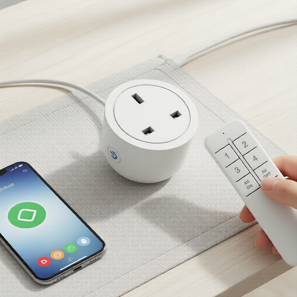 Phích cắm thông minh UK eWeLink RF 2.4G Bluetooth điều khiển từ xa 1 bộ
