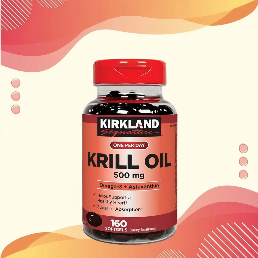 Dầu nguyễn thể krill oil Mỹ 180 viên