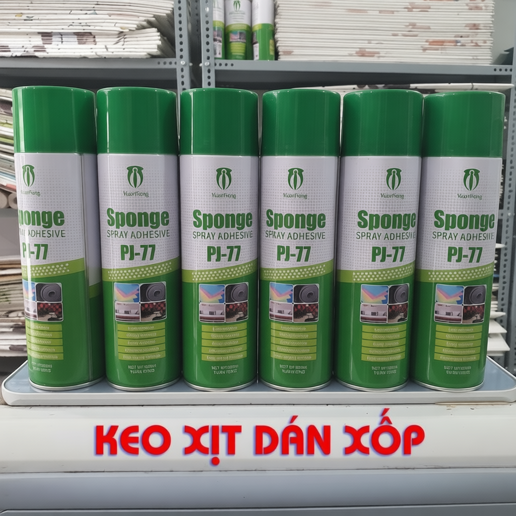 Keo Dán Xốp Dạng Xịt Đa Năng PJ77 Không Mùi