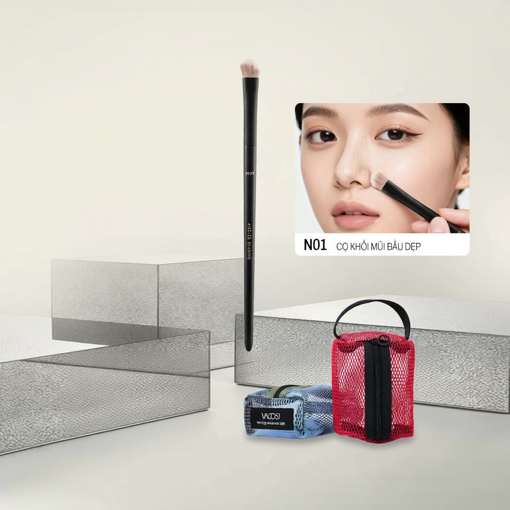 Cọ khối mũi, đầu dẹp VACOSI - N01-Y24