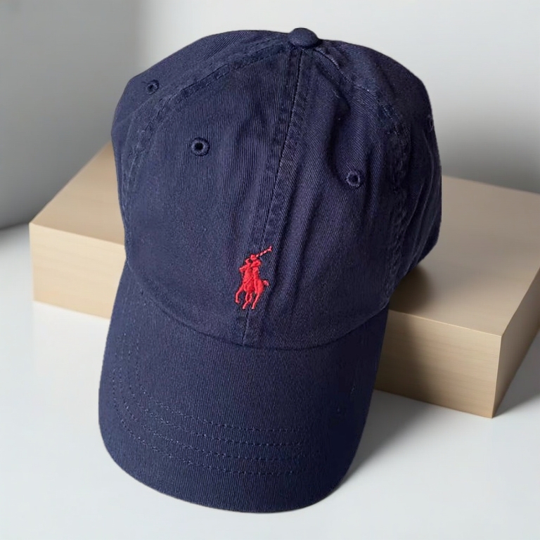 Nón lưỡi trai form mềm chất kaki, Nón kết polo ngữa basic, chuẩn from, phía sau có chữ