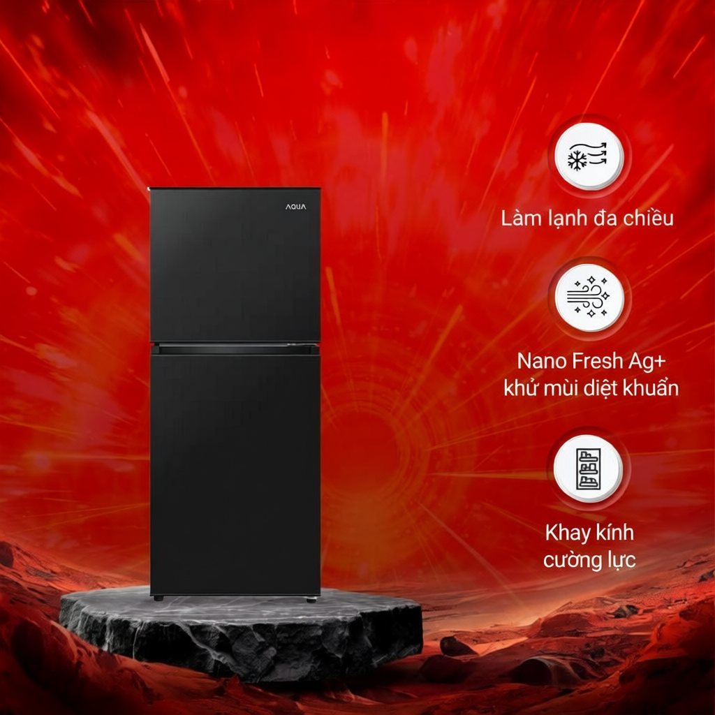 Tủ lạnh Aqua 130 lít AQR-T160FA(BS)