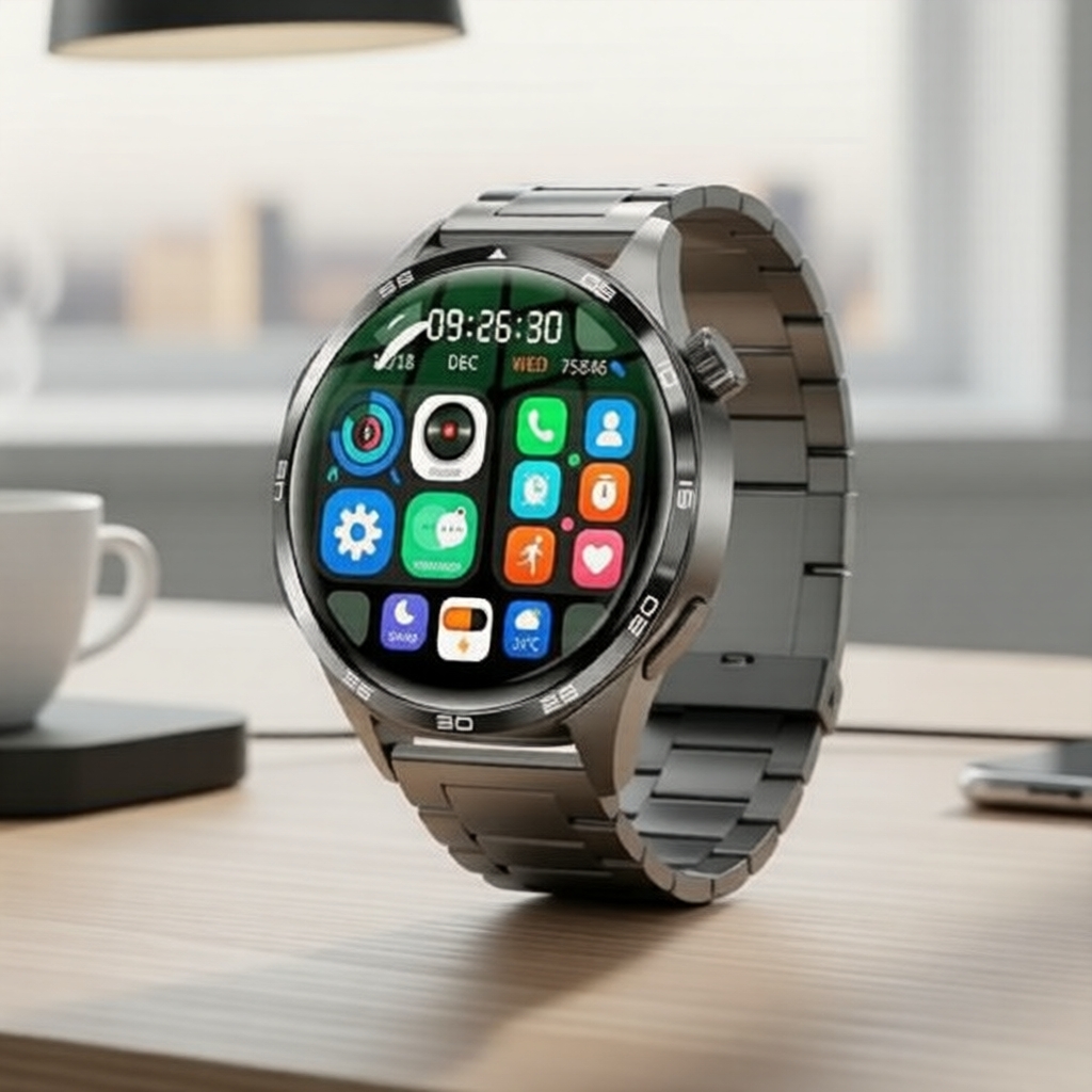 Đồng hồ thông minh GT5 PRO 2026, màn hình cảm ứng, NFC & Bluetooth gọi điện