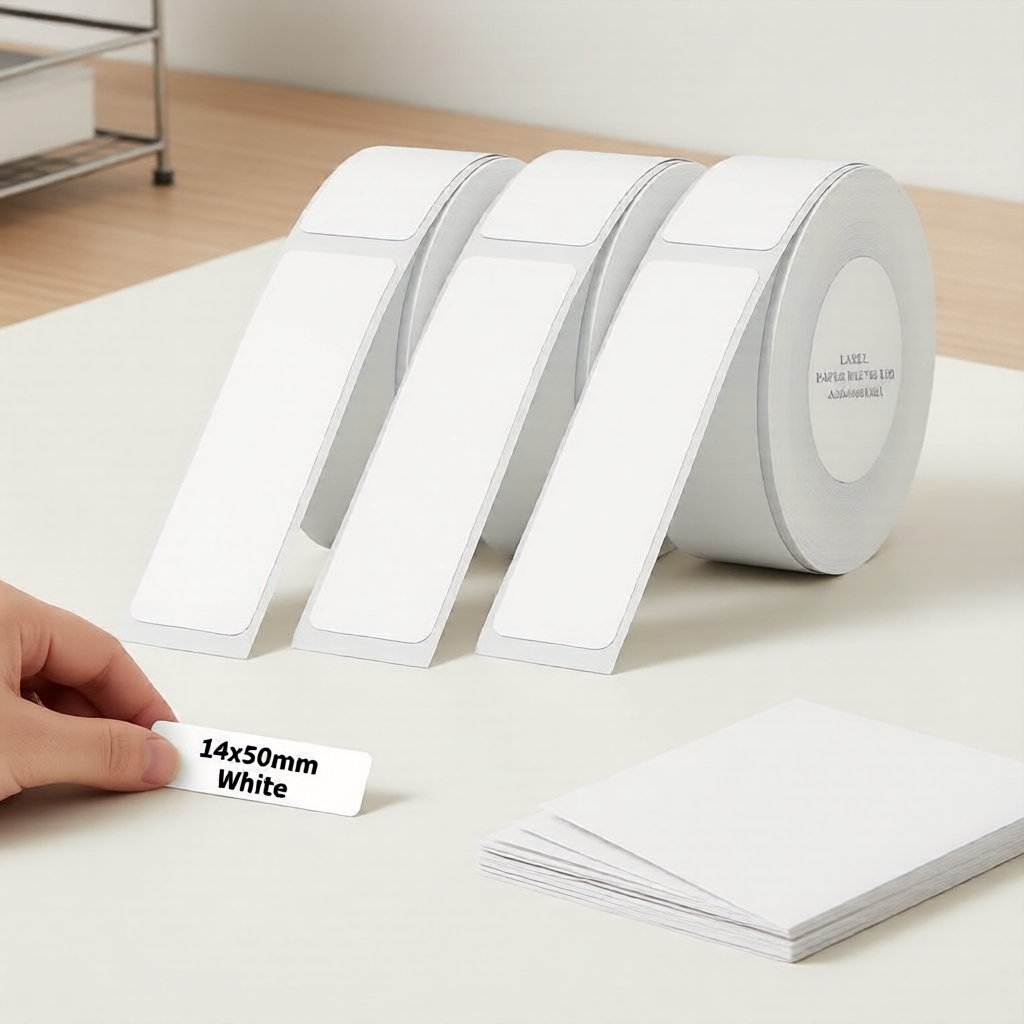 Nhãn dán nhiệt Niimbot D11/D110, cuộn giấy trắng chống nước 3x