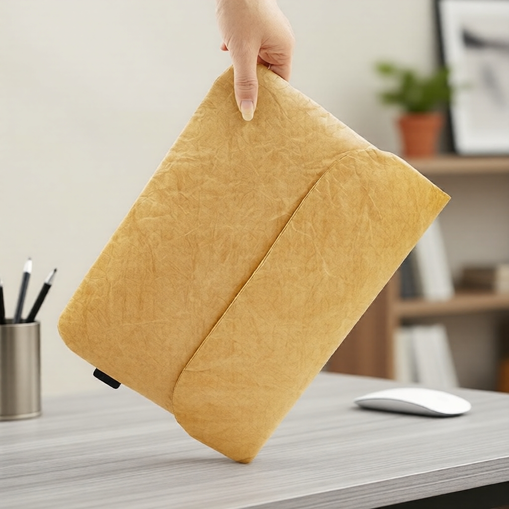  Bao đựng laptop phong cách cổ điển, làm từ sợi-giấy, dành cho M1 MacBook Air Pro 13.3/14/15.4/16 & Dell Huawei