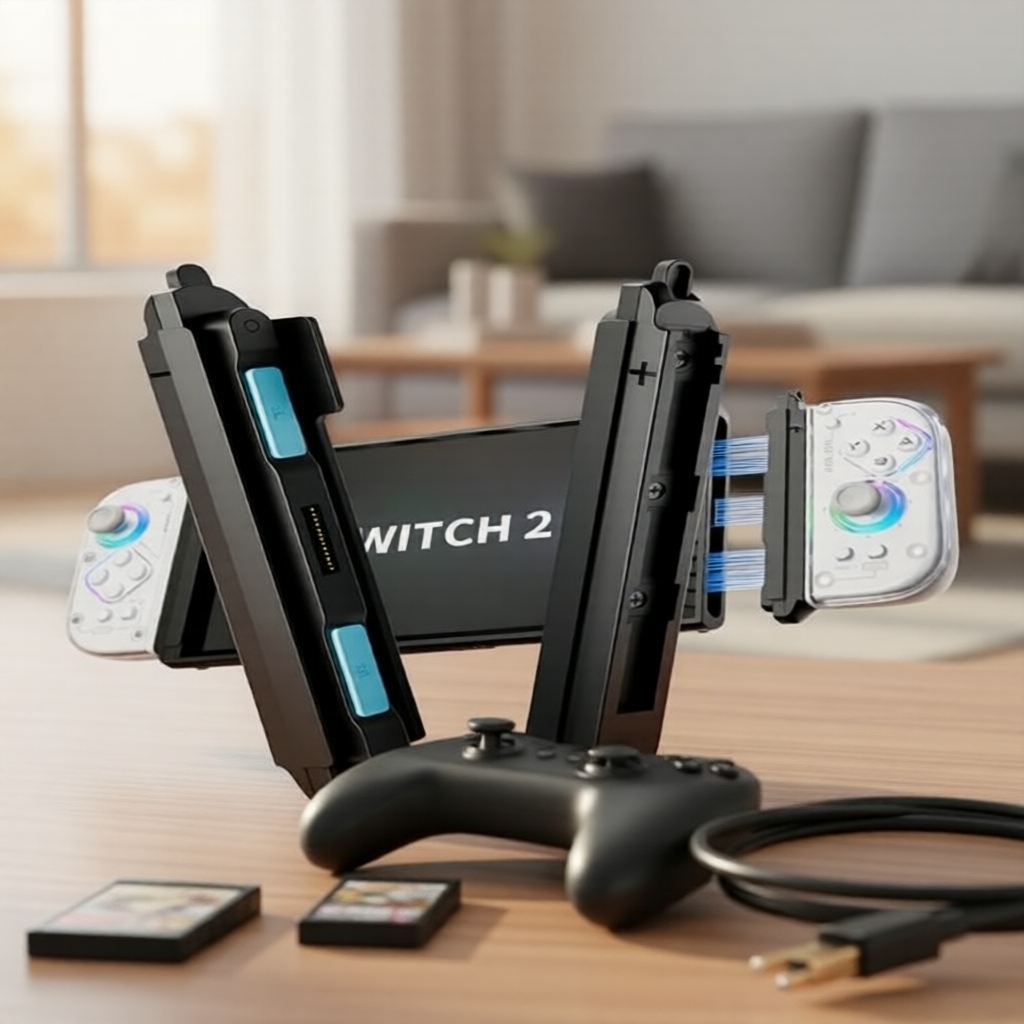 Bộ chuyển đổi nam châm sạc Aolion J20 cho tay cầm tách đôi JoyCon Nintendo Switch 2