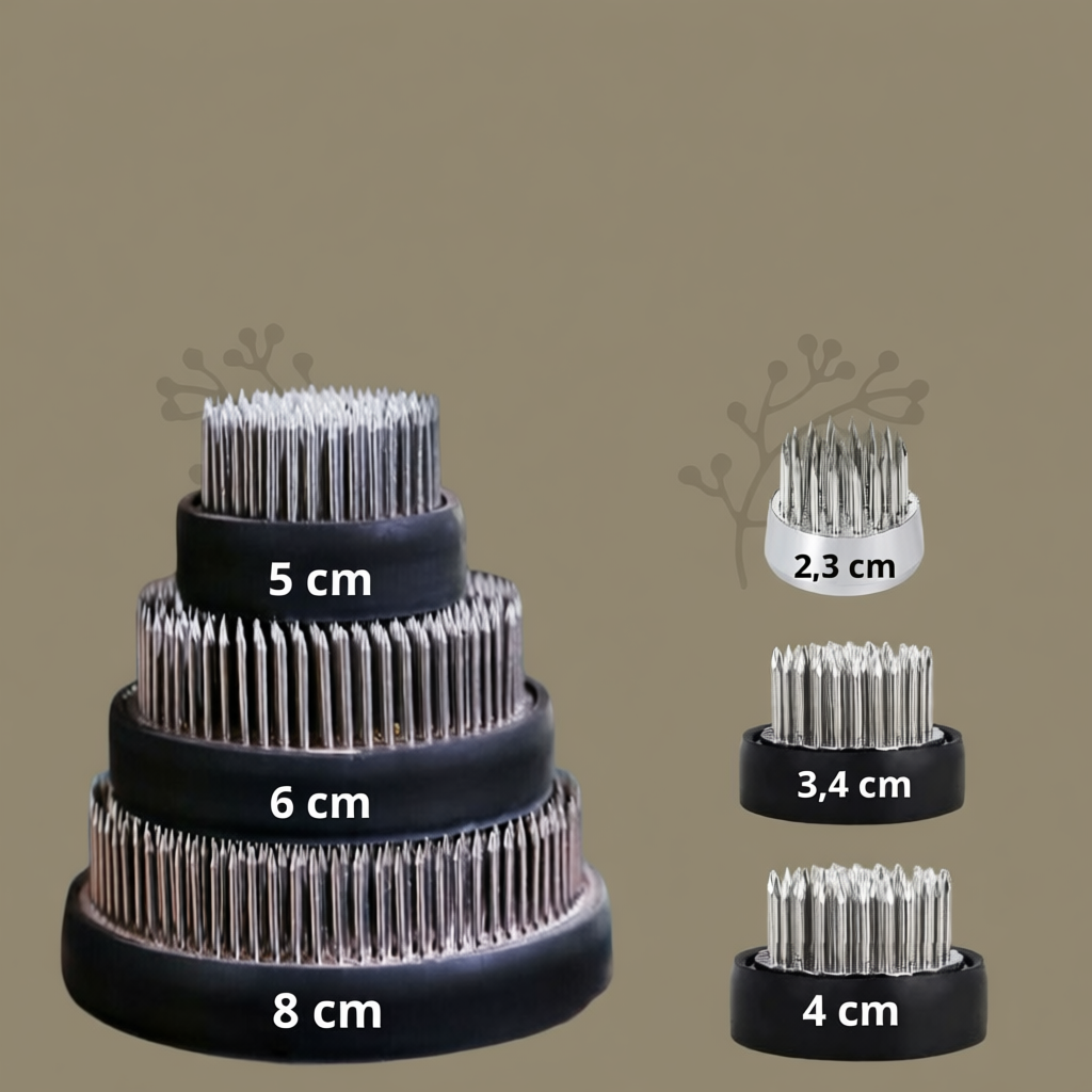 Bàn chông cắm hoa Ikebana - Đế đinh cắm hoa chất lượng - Chông chắc, đinh nhọn, có video hướng dẫn