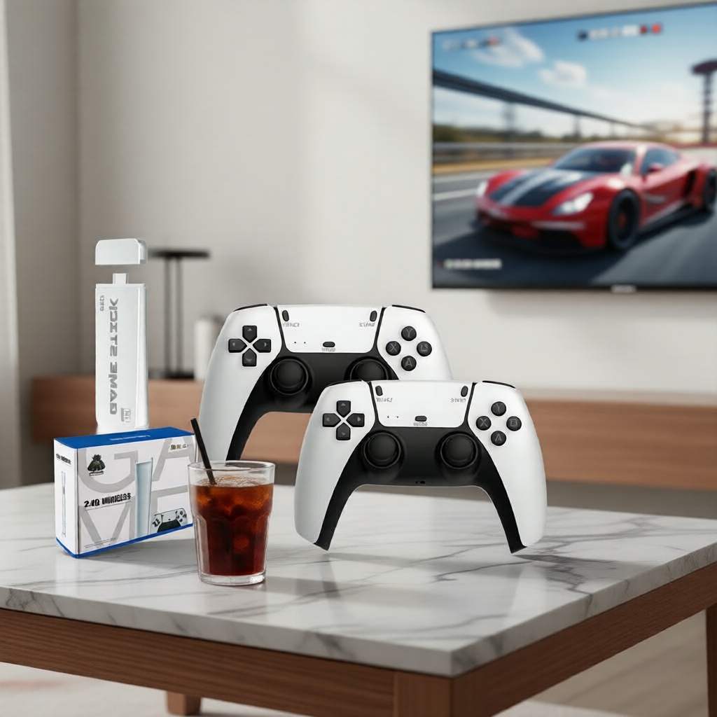 Máy chơi game cầm tay TV 4K cổ điển M15 128GB 40000+ trò chơi cài sẵn, kèm tay cầm không dây