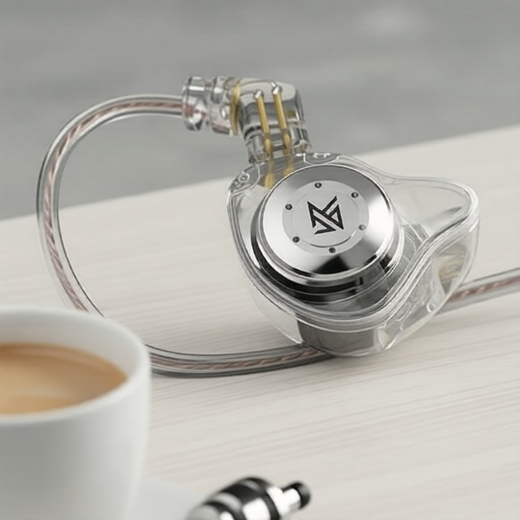 Tai nghe nhét tai có dây KZ EDX Pro 3.5mm IEMs, trình điều khiển động HiFi, khử ồn, gọi điện