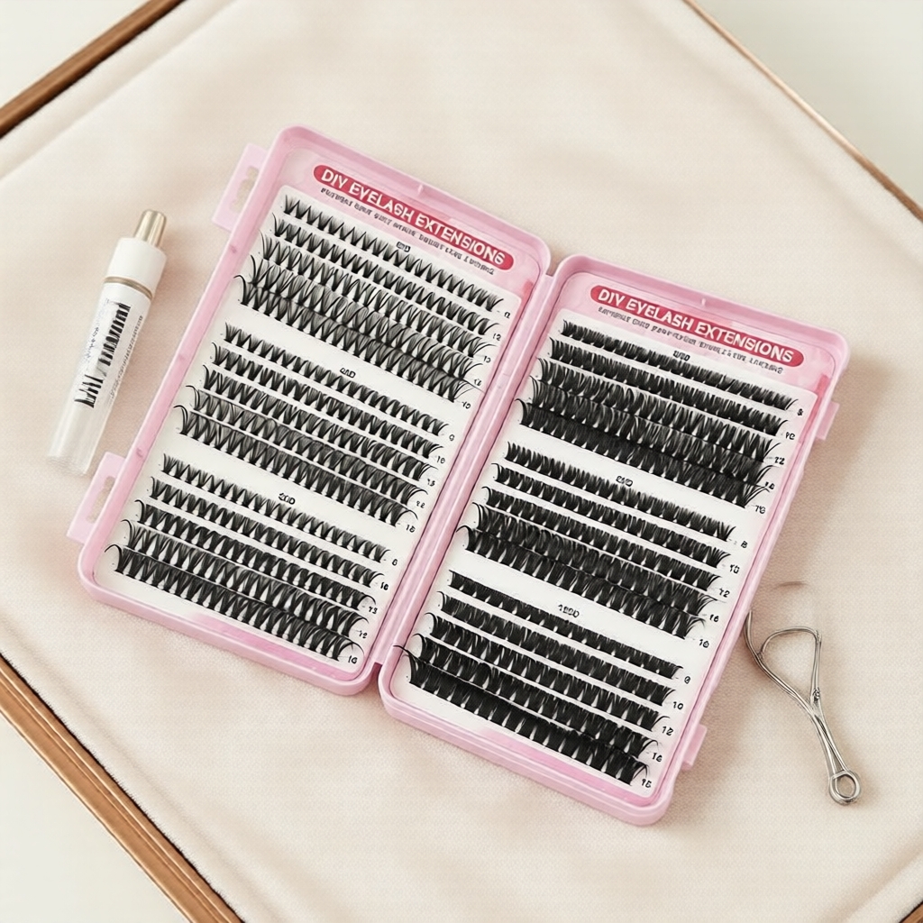 Sách nối mi 570PCS 8-16mm D Curl: 6 kiểu 30D-100D, mi tự nhiên mềm mại DIY