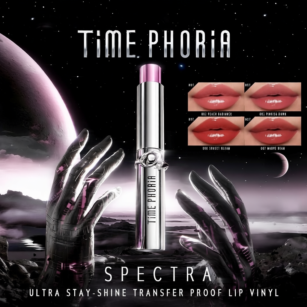 Son bóng bền màu Time Phoria lớp tint lỳ nhẹ môi lâu trôi không bết dính