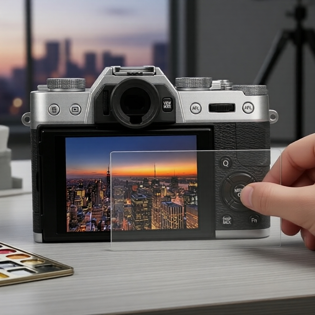 Phim cường lực Fujifilm X-T10 X-A1 X-A2 X-M1 9H 2.5D của PULUZ