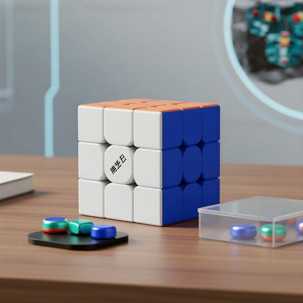 Qiyi Warrior UV Coated 3x3 Speed Cube Magnetic M3x3 Puzzle Cube