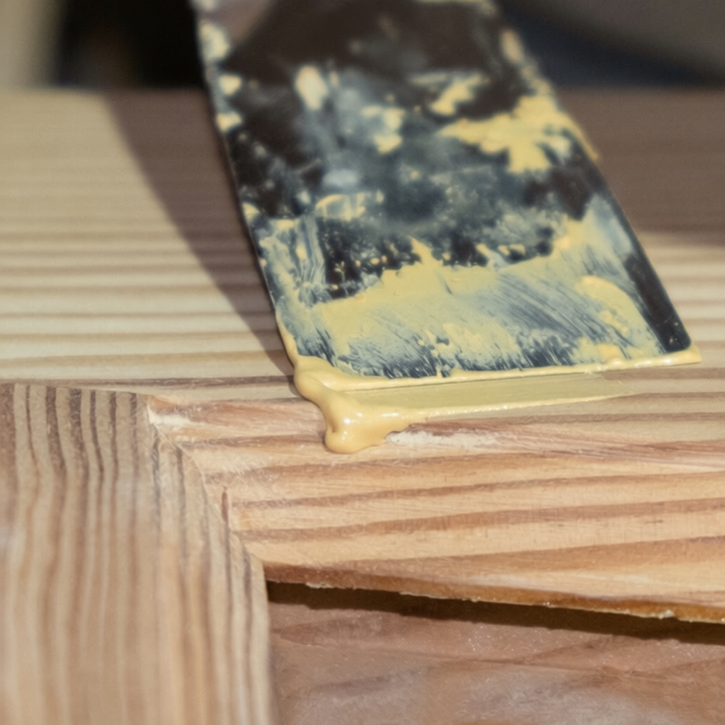 Keo bột trám trét vết nứt gỗ màu cánh gián, wallnut Lotux Wood Filler