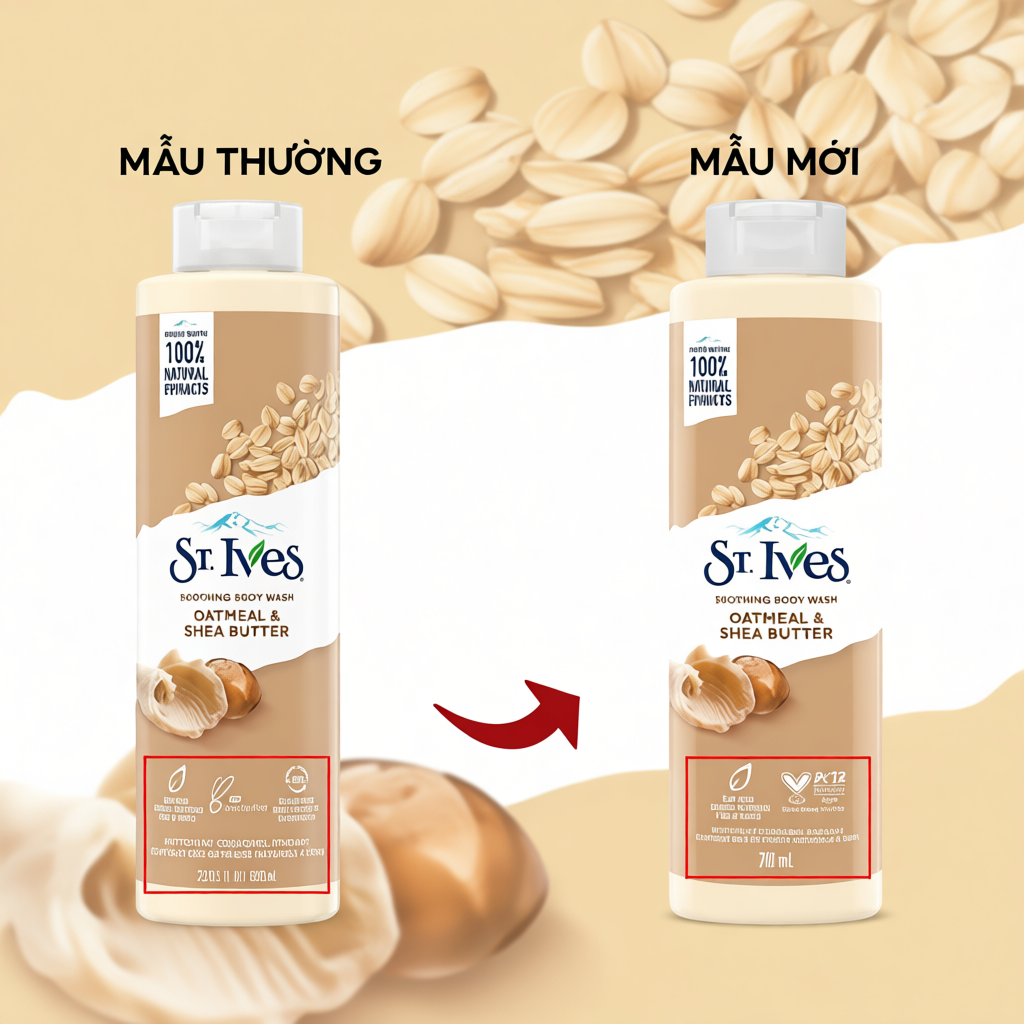 Sữa Tắm dưỡng ẩm, tẩy tế bào chết body chiết xuất thiên nhiên ST.Ives Body Wash