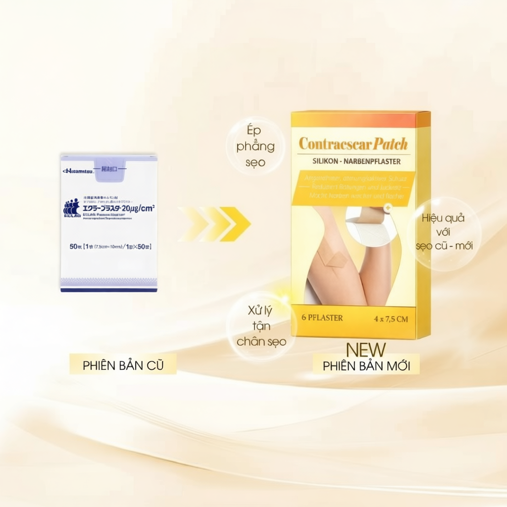 Miếng dán sẹo Eclar Plaster - HISAMITSU Nhật Bản làm mờ phắng sẹo, sẹo sau sinh, phì đại