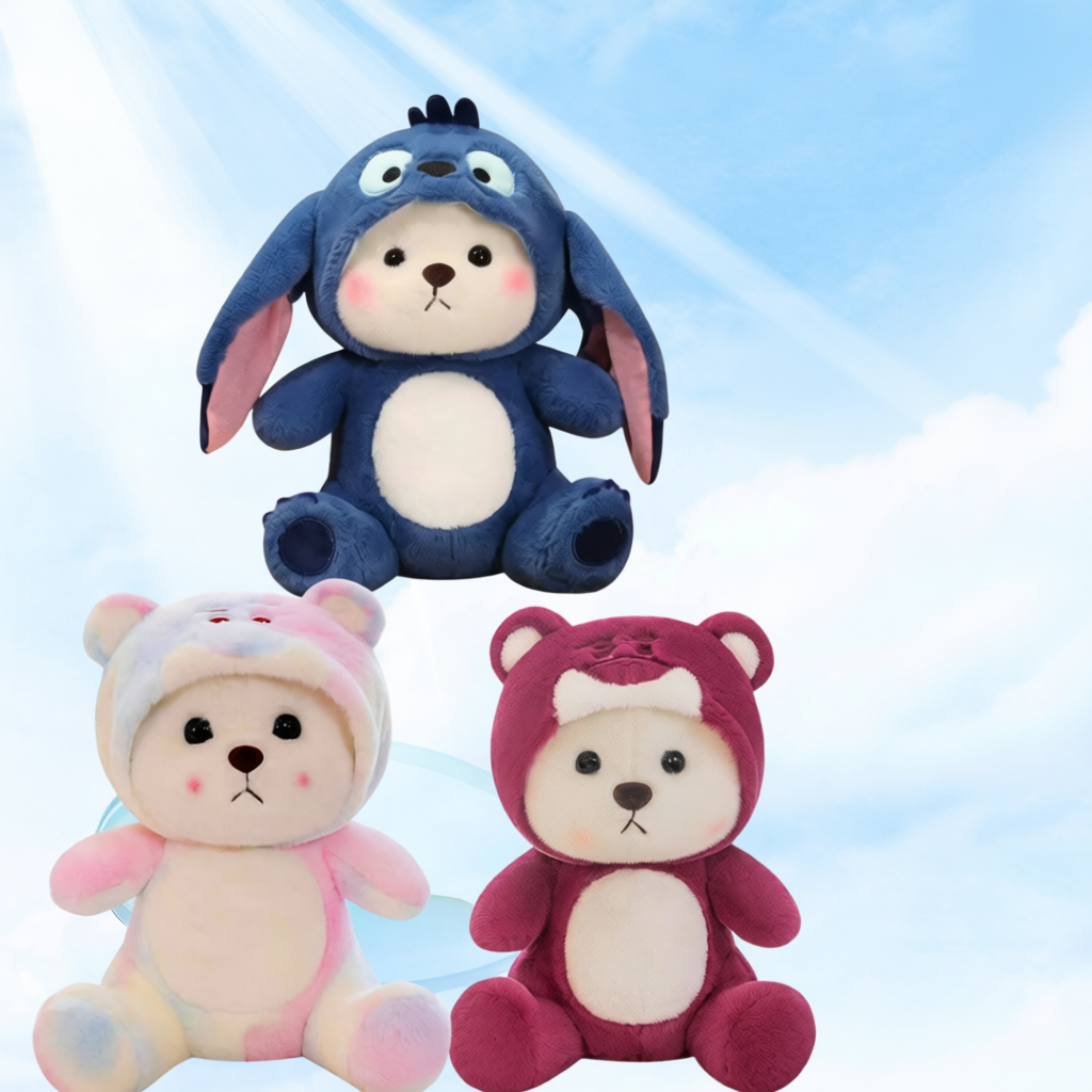 Gấu Bông Lena Cosplay Stitch Tai Dài, Lena Loang Galaxy, Lena Lotso, lena nâu – Gấu Lena Dễ Thương M