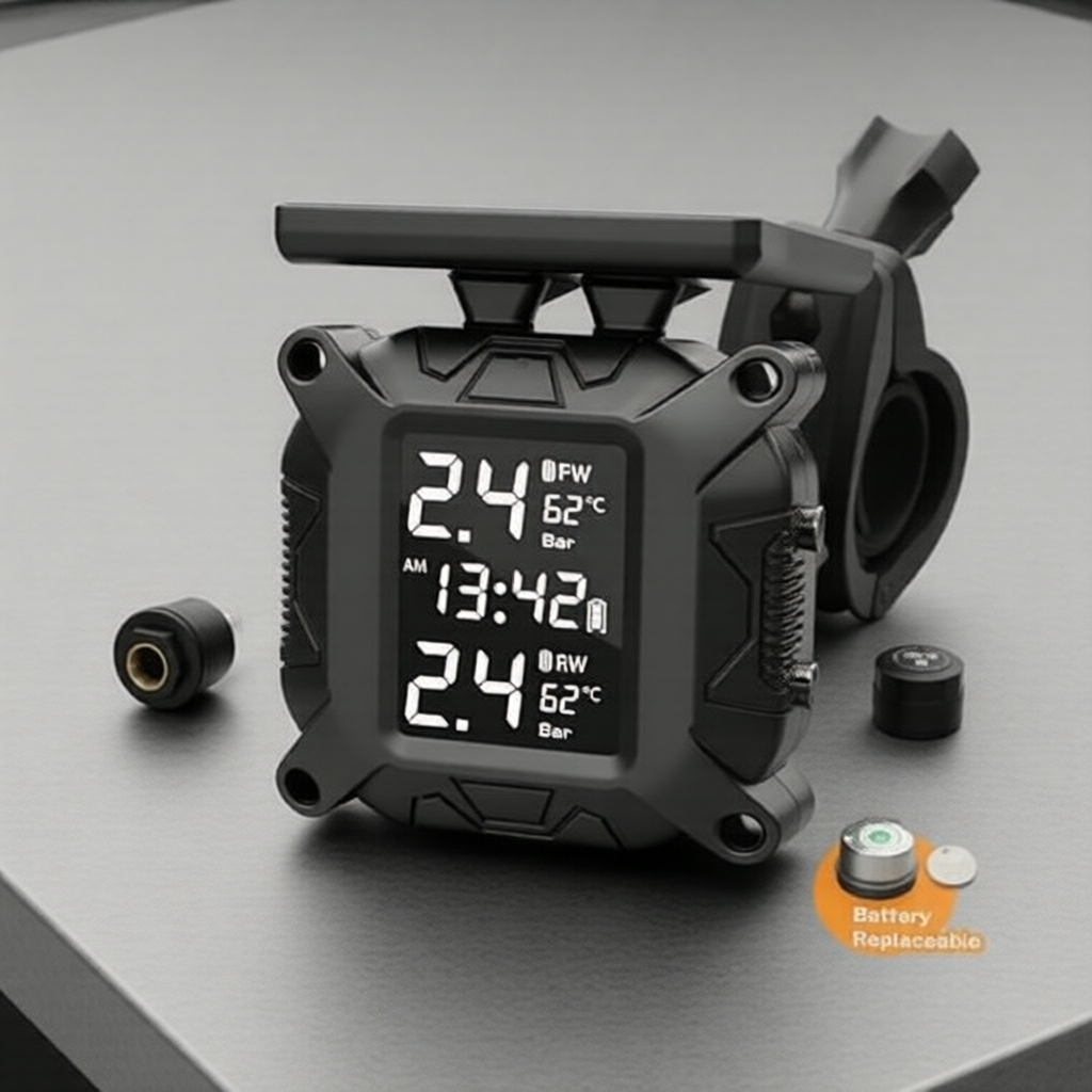 EKLEVA Moto TPMS - Hệ thống Giám sát Áp suất Lốp Xe Máy và Xe Tay Ga Tiên Tiến