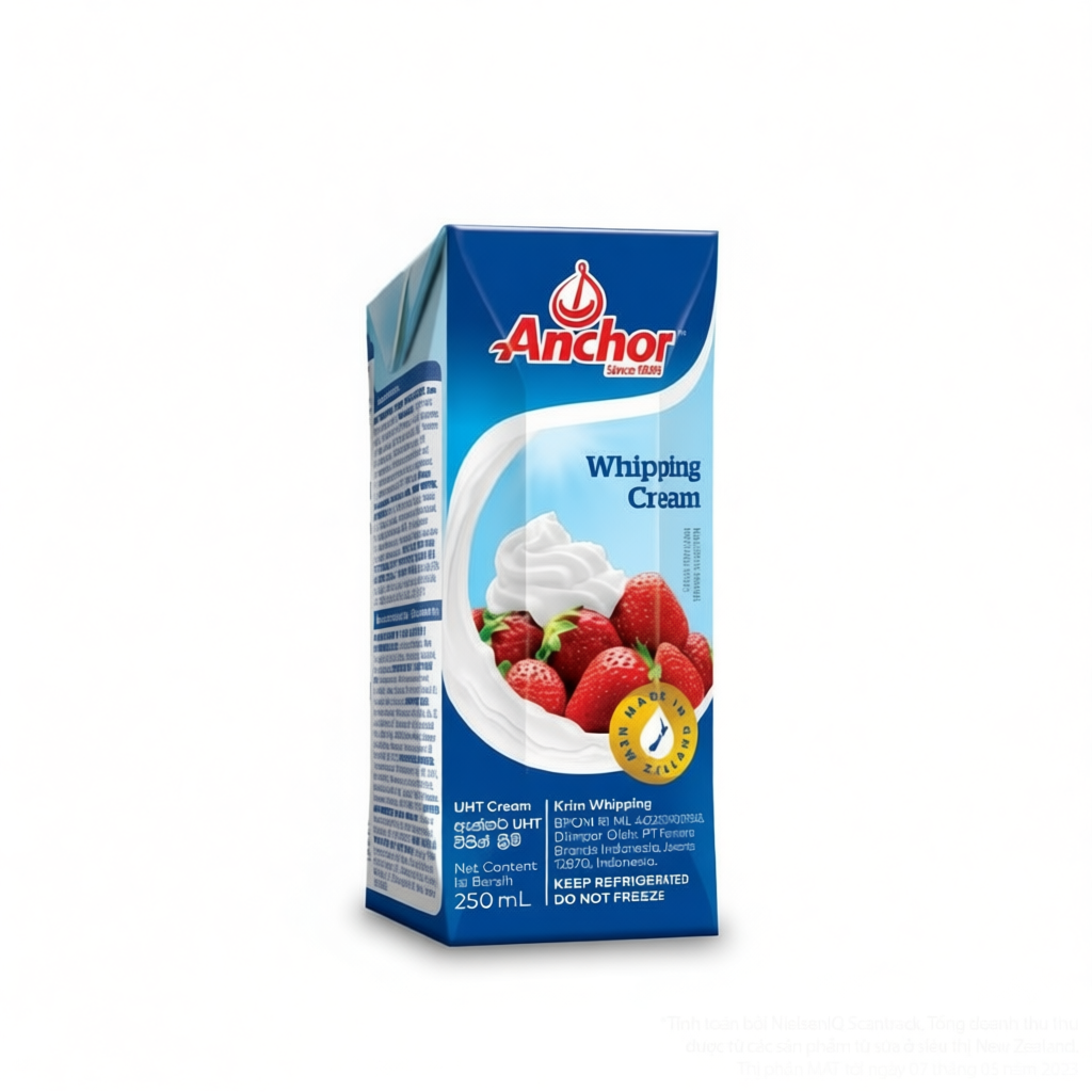 [Gift] Kem sữa tươi tiệt trùng Anchor Whipping cream hộp 250ml