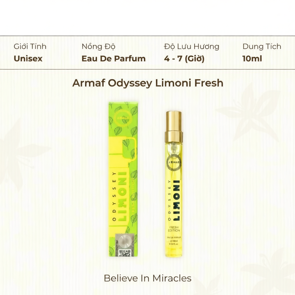 2ml | 5ml | 10ml Armaf Odyssey Limoni Fresh | Nước hoa unisex | Moyar Perfume